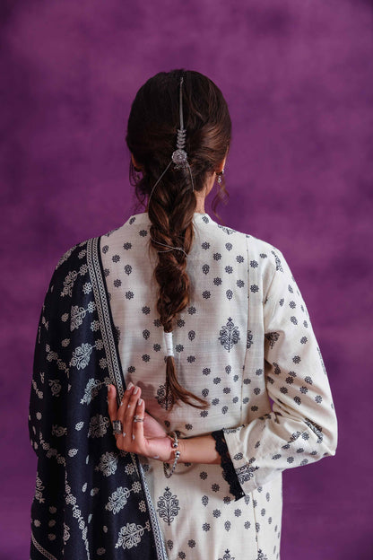Nishat Linen - 3 Piece - Printed Loose Fabric - 42304043