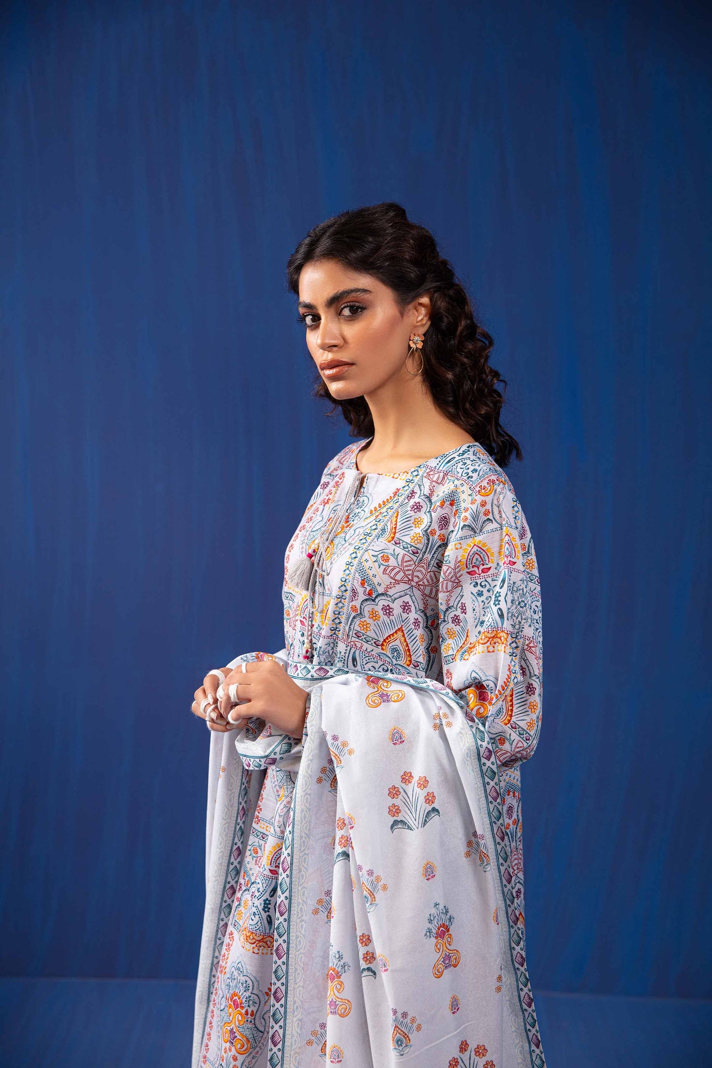 Nishat Linen - 3 Piece - Printed Loose Fabric - 42304044