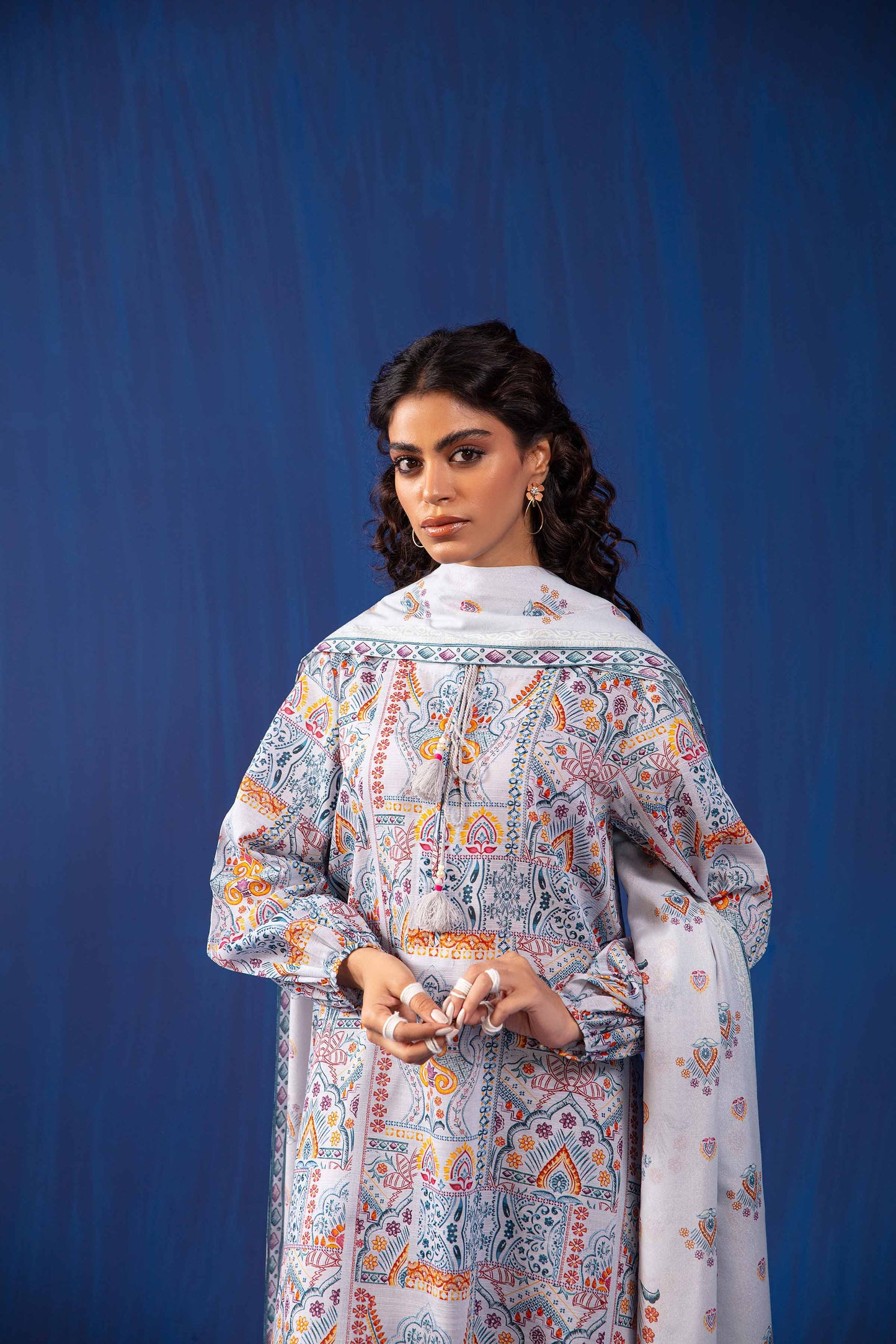 Nishat Linen - 3 Piece - Printed Loose Fabric - 42304044