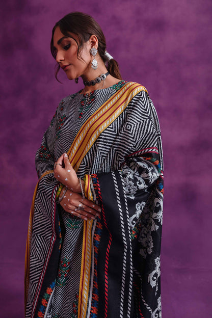 Nishat Linen - 3 Piece - Printed Loose Fabric - 42304045