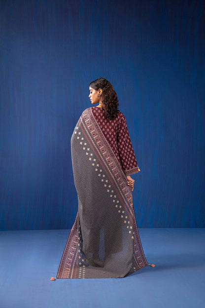 Nishat Linen - 3 Piece - Printed Loose Fabric - 42304046
