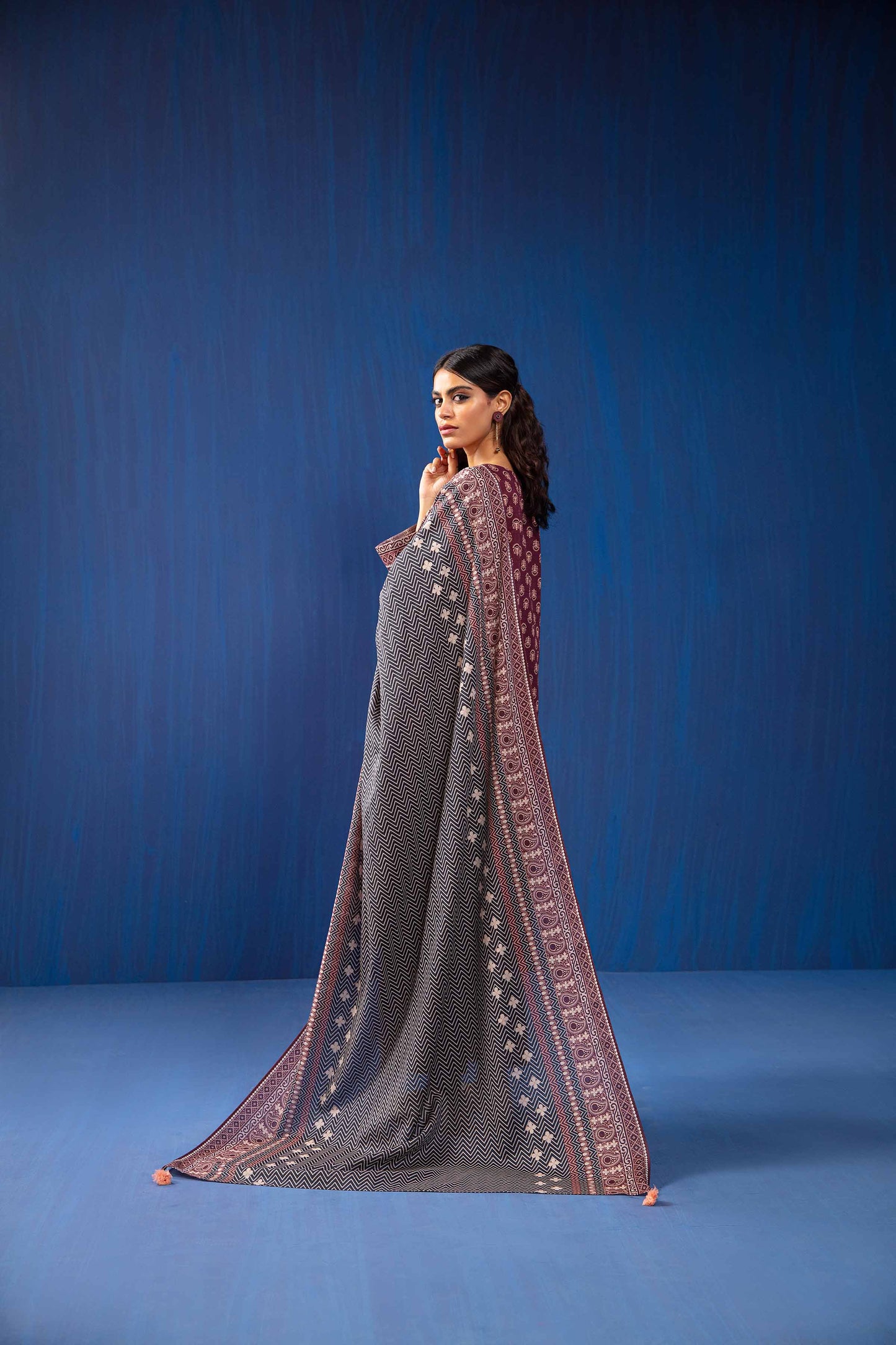 Nishat Linen - 3 Piece - Printed Loose Fabric - 42304046
