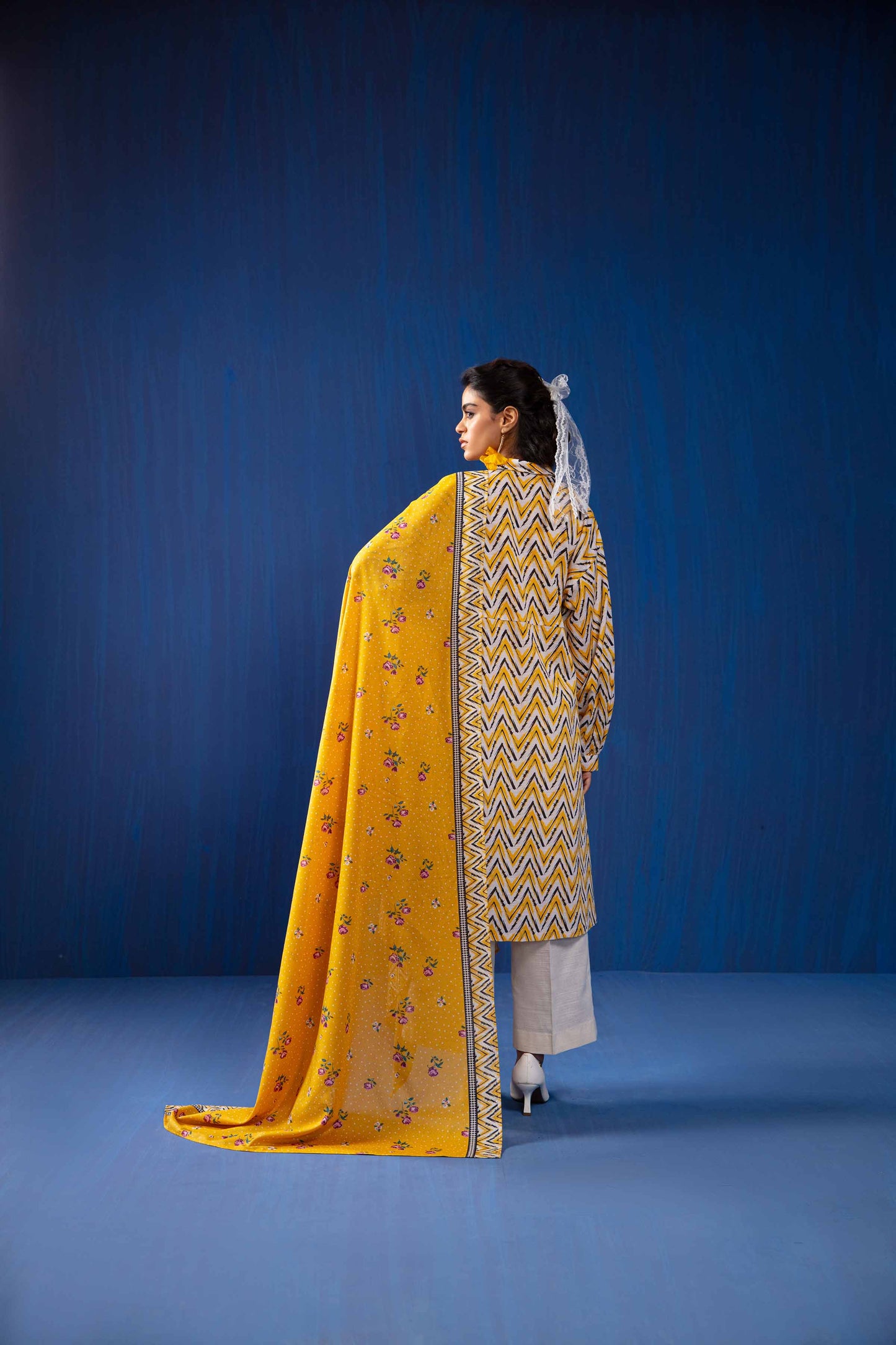 Nishat Linen - 3 Piece - Printed Loose Fabric - 42304047