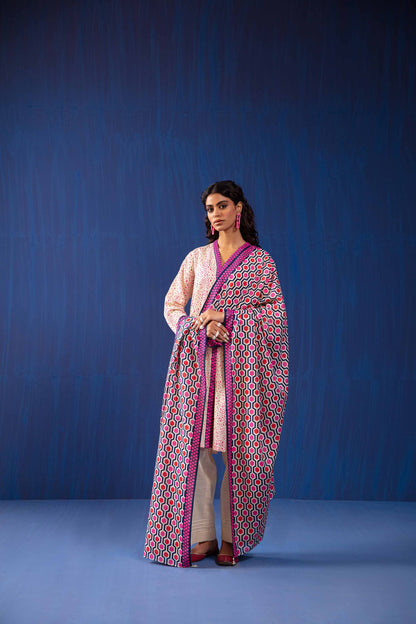 Nishat Linen - 3 Piece - Printed Loose Fabric - 42304048