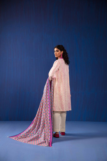 Nishat Linen - 3 Piece - Printed Loose Fabric - 42304048