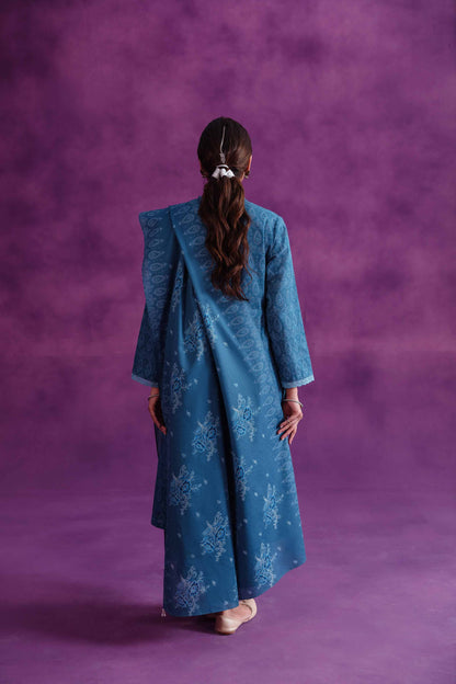 Nishat Linen - 3 Piece - Printed Loose Fabric - 42304050