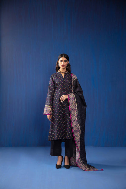 Nishat Linen - 3 Piece - Printed Loose Fabric - 42304051
