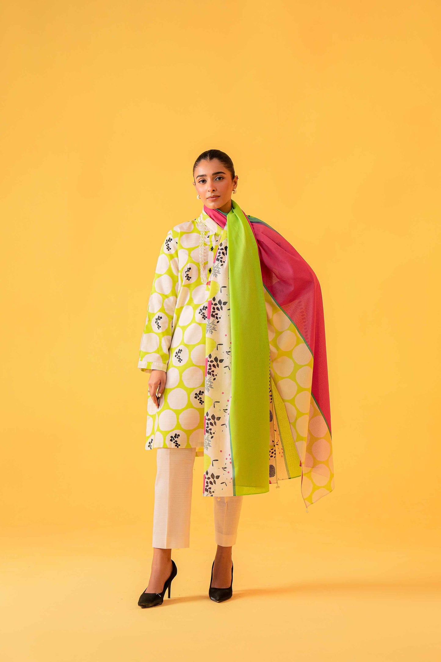 Nishat Linen - 3 Piece - Printed Loose Fabric - 42304052