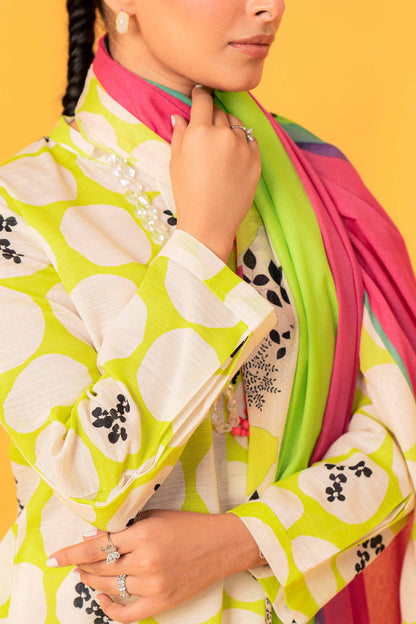 Nishat Linen - 3 Piece - Printed Loose Fabric - 42304052