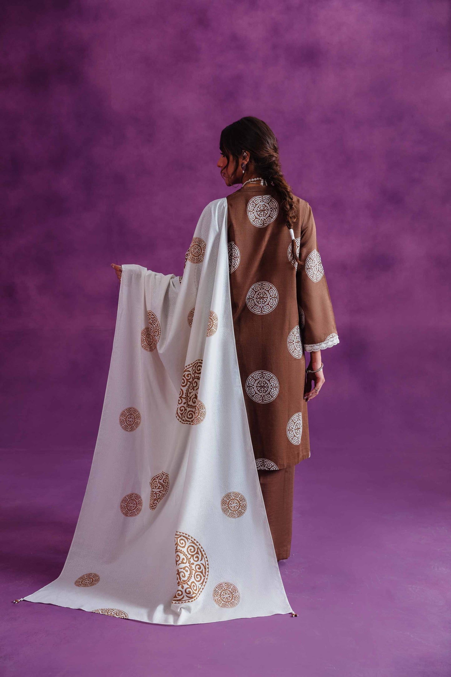 Nishat Linen - 3 Piece - Printed Loose Fabric - 42304053