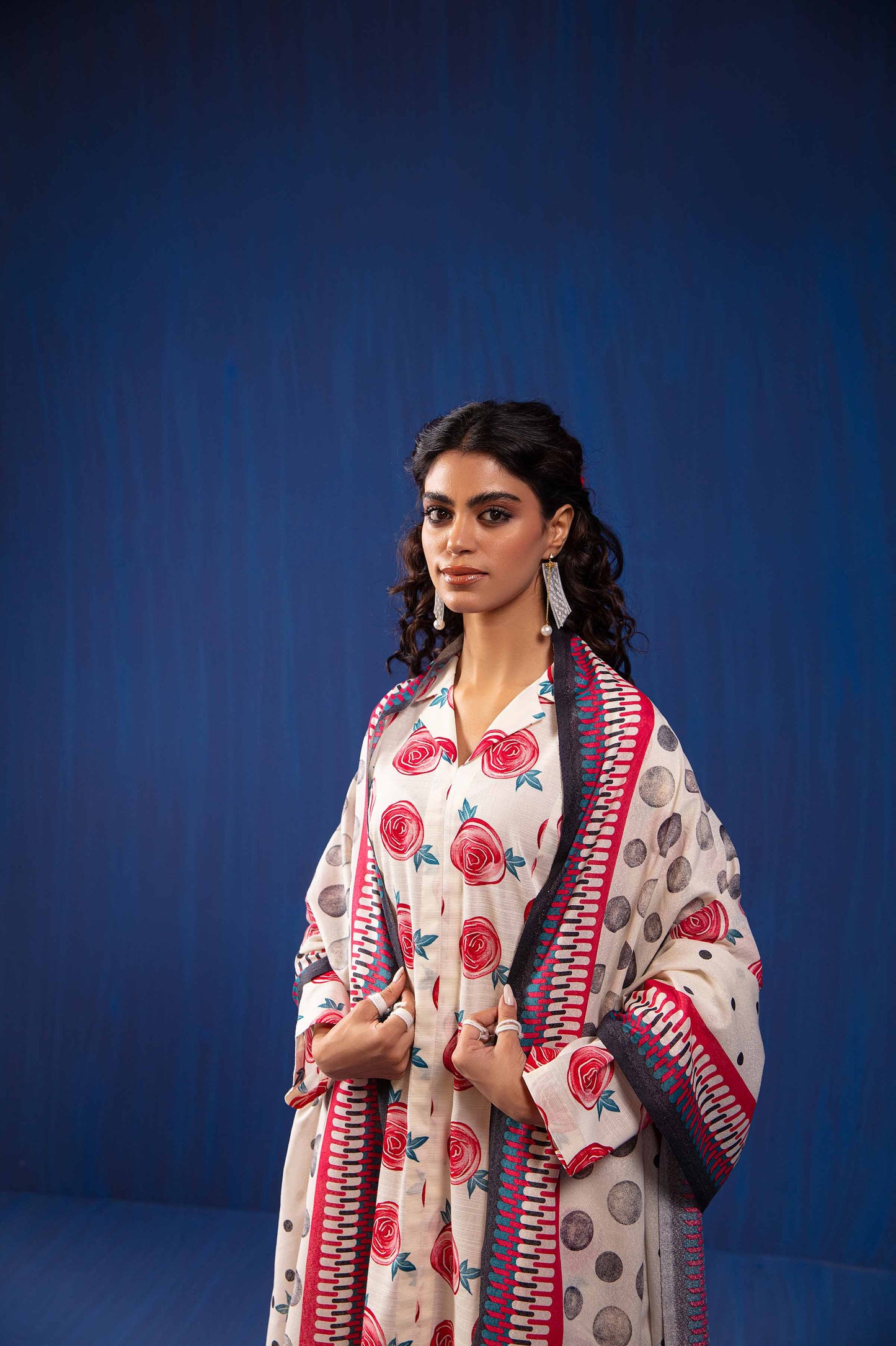 Nishat Linen - 3 Piece - Printed Loose Fabric - 42304054