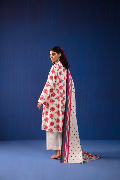 Nishat Linen - 3 Piece - Printed Loose Fabric - 42304054