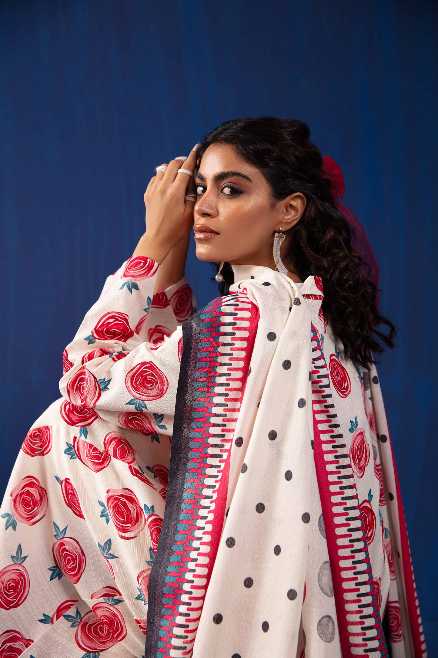 Nishat Linen - 3 Piece - Printed Loose Fabric - 42304054