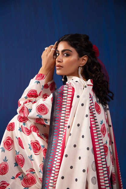 Nishat Linen - 3 Piece - Printed Loose Fabric - 42304054