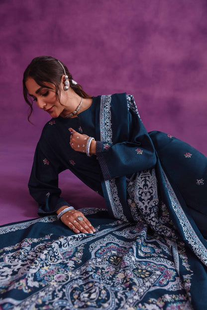 Nishat Linen - 3 Piece - Printed Loose Fabric - 42304055