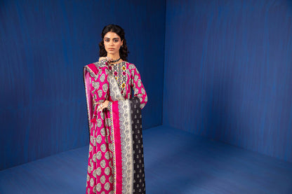 Nishat Linen - 3 Piece - Printed Loose Fabric - 42304057