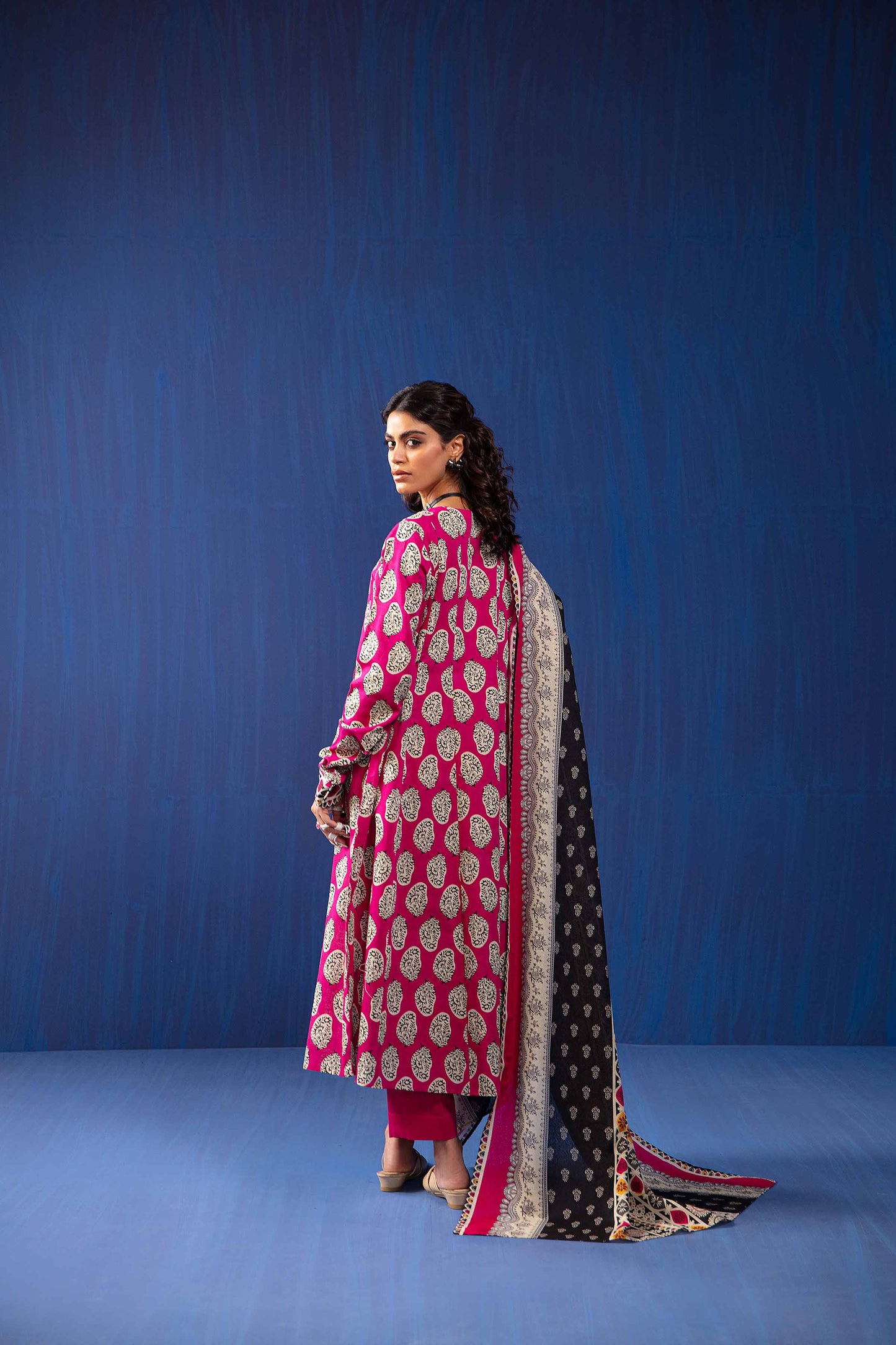 Nishat Linen - 3 Piece - Printed Loose Fabric - 42304057