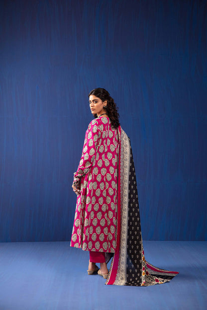 Nishat Linen - 3 Piece - Printed Loose Fabric - 42304057