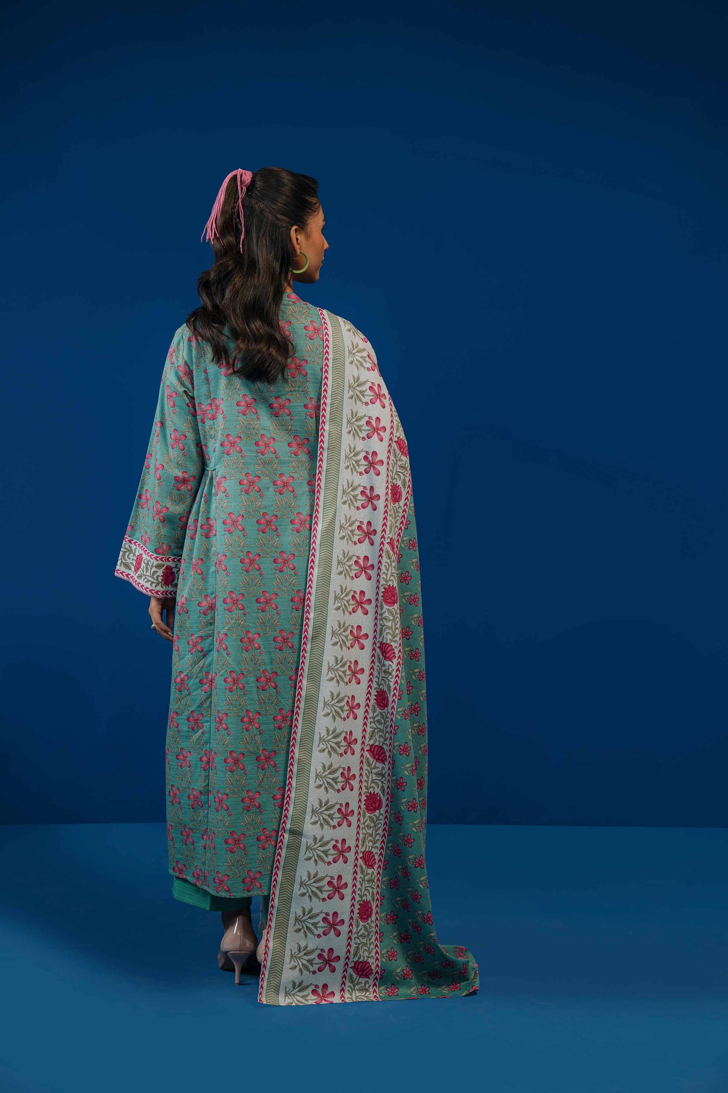 Nishat Linen - 3 Piece - Printed Loose Fabric - 42304058