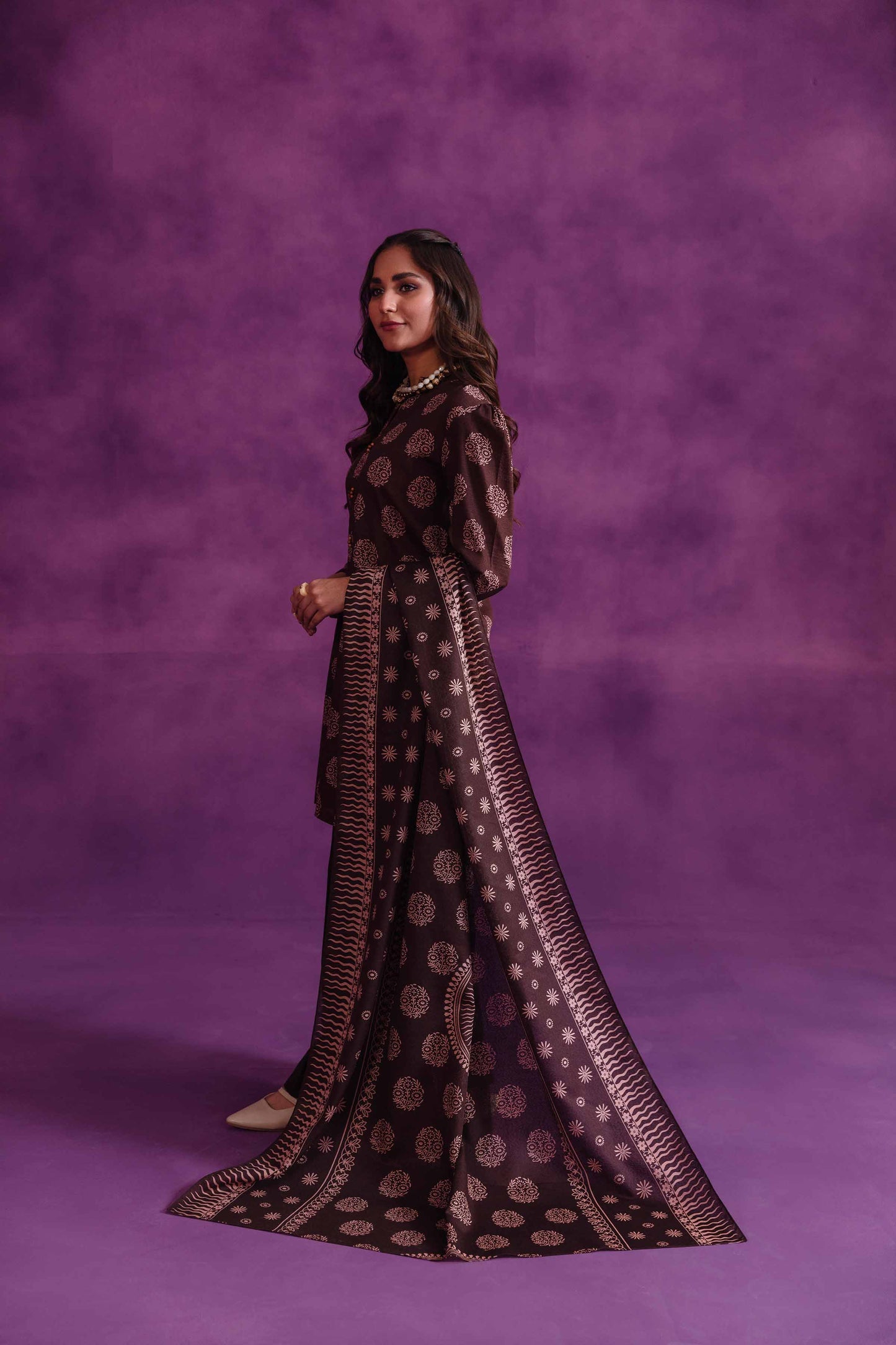Nishat Linen - 3 Piece - Printed Loose Fabric - 42304059