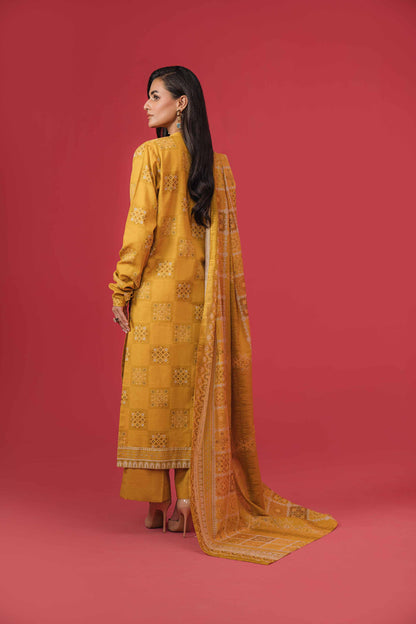 Nishat Linen - 3 Piece - Printed Loose Fabric - 42304061