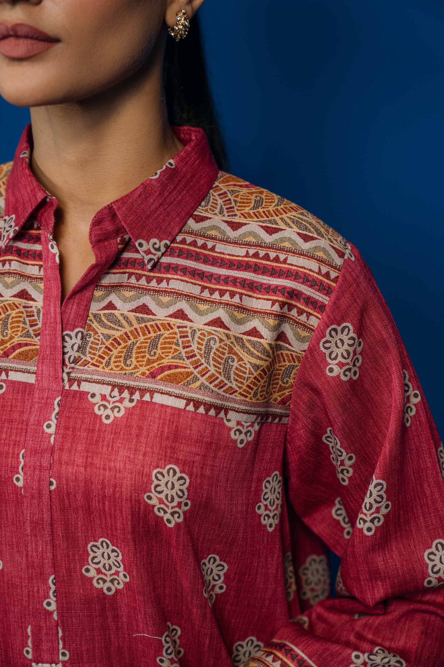 Nishat Linen - 3 Piece - Printed Loose Fabric - 42304062