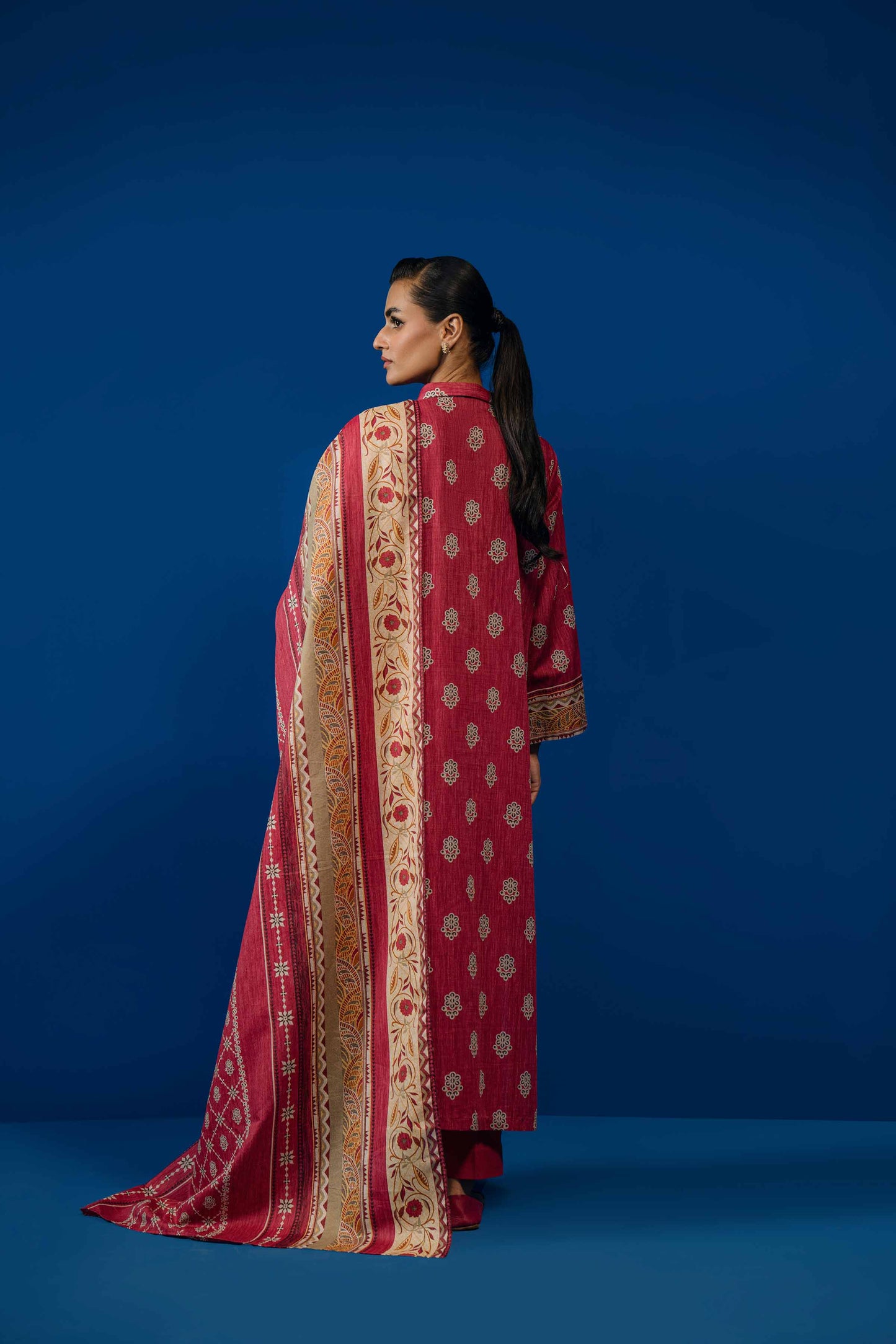 Nishat Linen - 3 Piece - Printed Loose Fabric - 42304062