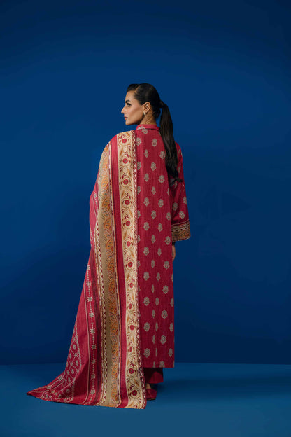 Nishat Linen - 3 Piece - Printed Loose Fabric - 42304062