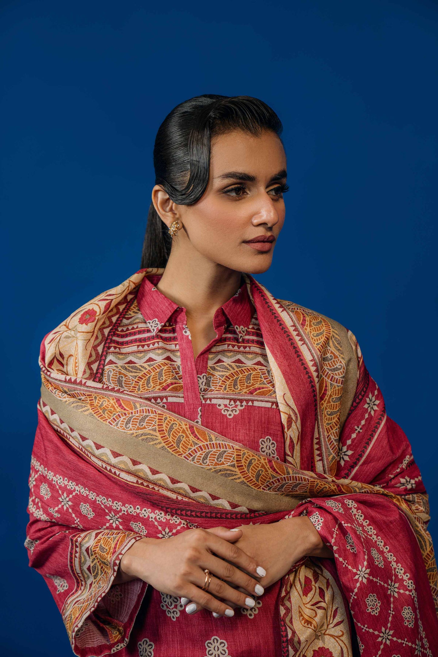 Nishat Linen - 3 Piece - Printed Loose Fabric - 42304062