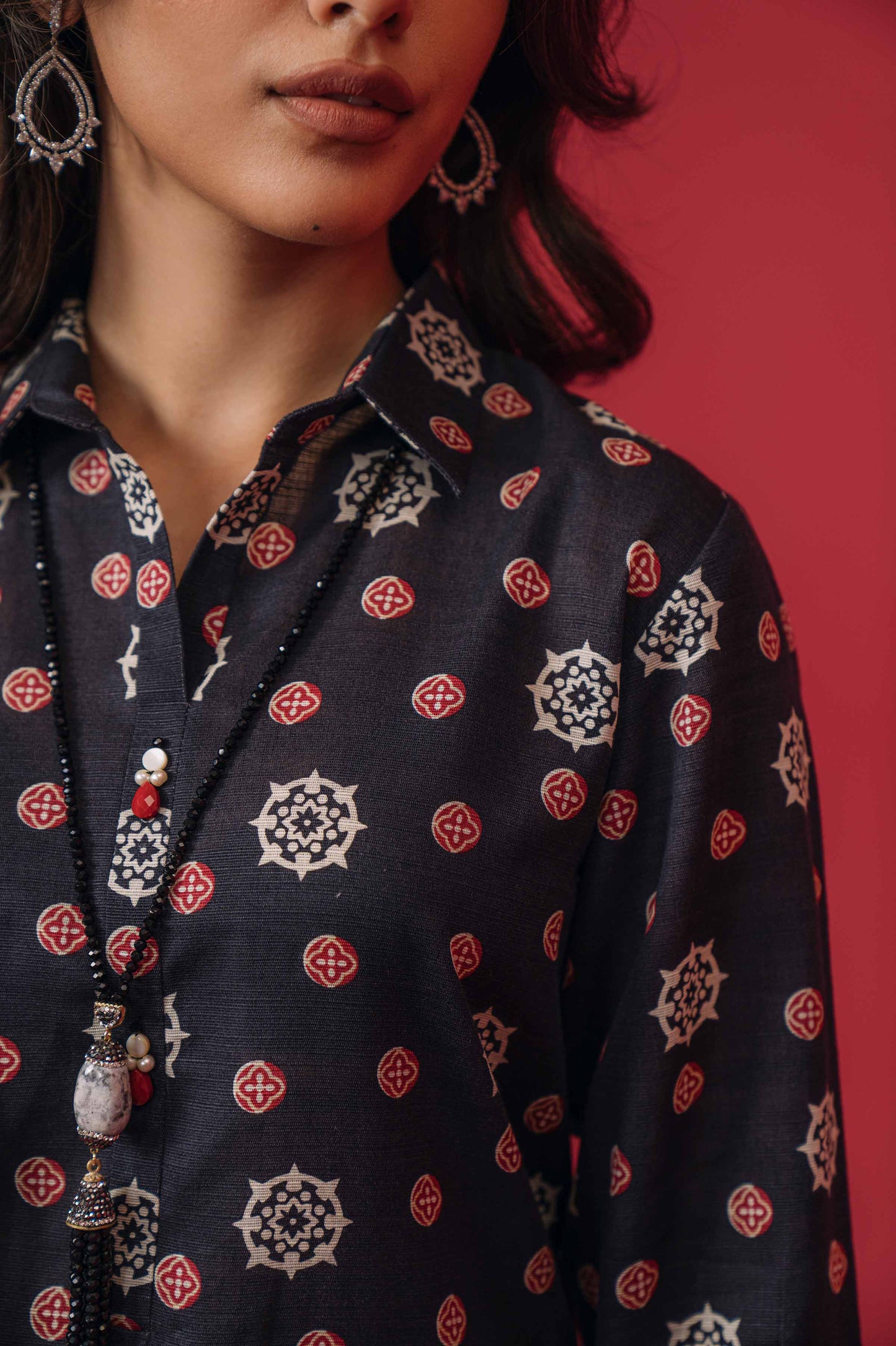 Nishat Linen - 3 Piece - Printed Loose Fabric - 42304065