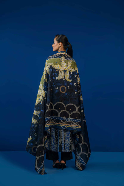 Nishat Linen - 3 Piece - Printed Loose Fabric - 42304067