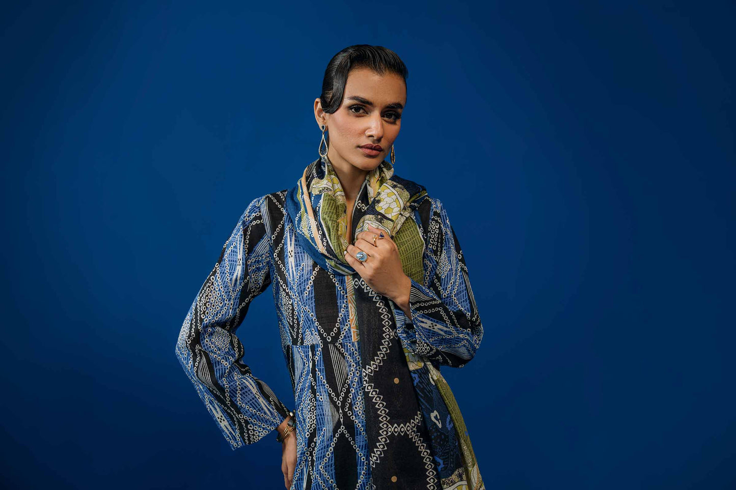 Nishat Linen - 3 Piece - Printed Loose Fabric - 42304067