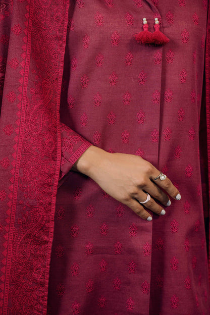 Nishat Linen - 3 Piece - Printed Loose Fabric - 42304068