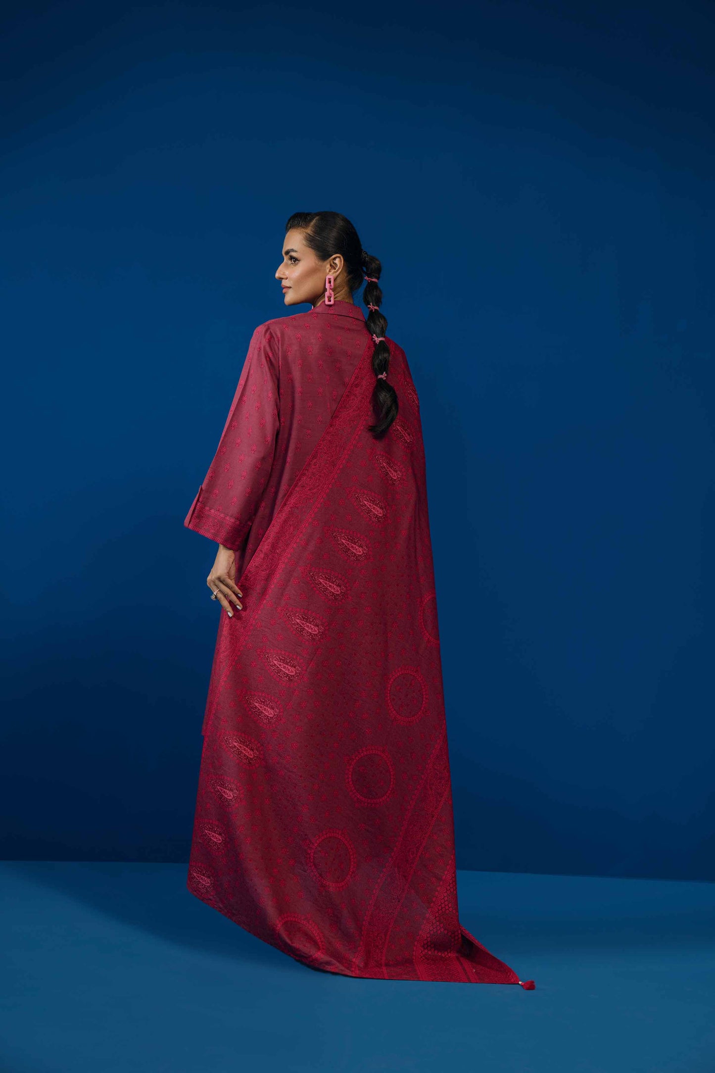 Nishat Linen - 3 Piece - Printed Loose Fabric - 42304068