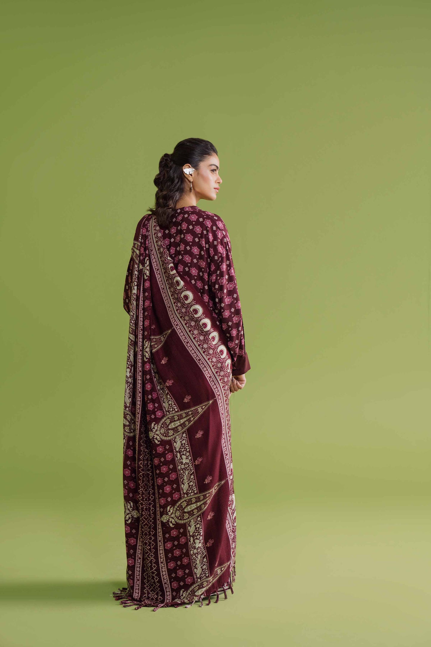 Nishat Linen - 3 Piece - Printed Loose Fabric - 42304069