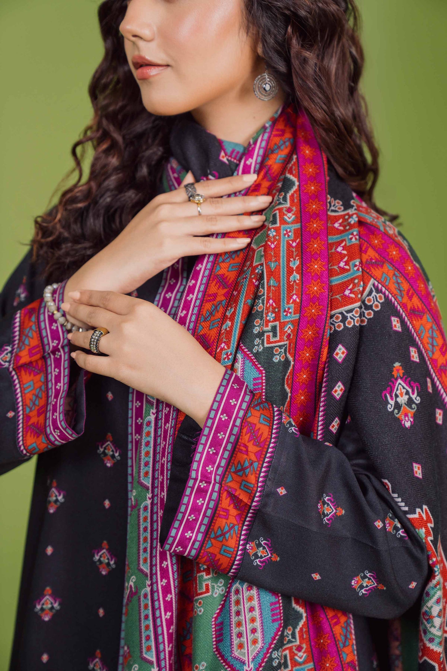 Nishat Linen - 3 Piece - Printed Loose Fabric - 42304070