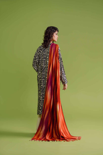 Nishat Linen - 3 Piece - Printed Loose Fabric - 42304071