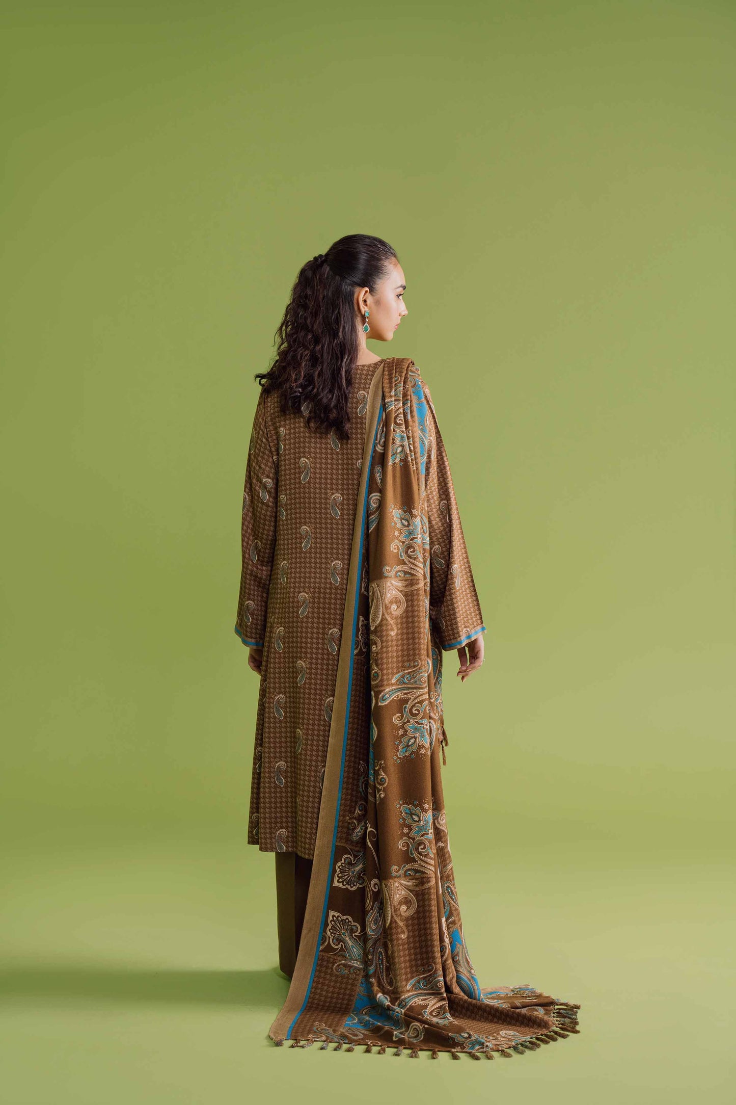 Nishat Linen - 3 Piece - Printed Loose Fabric - 42304074