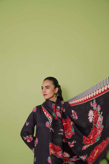 Nishat Linen - 3 Piece - Printed Loose Fabric - 42304075