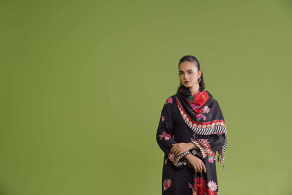 Nishat Linen - 3 Piece - Printed Loose Fabric - 42304075