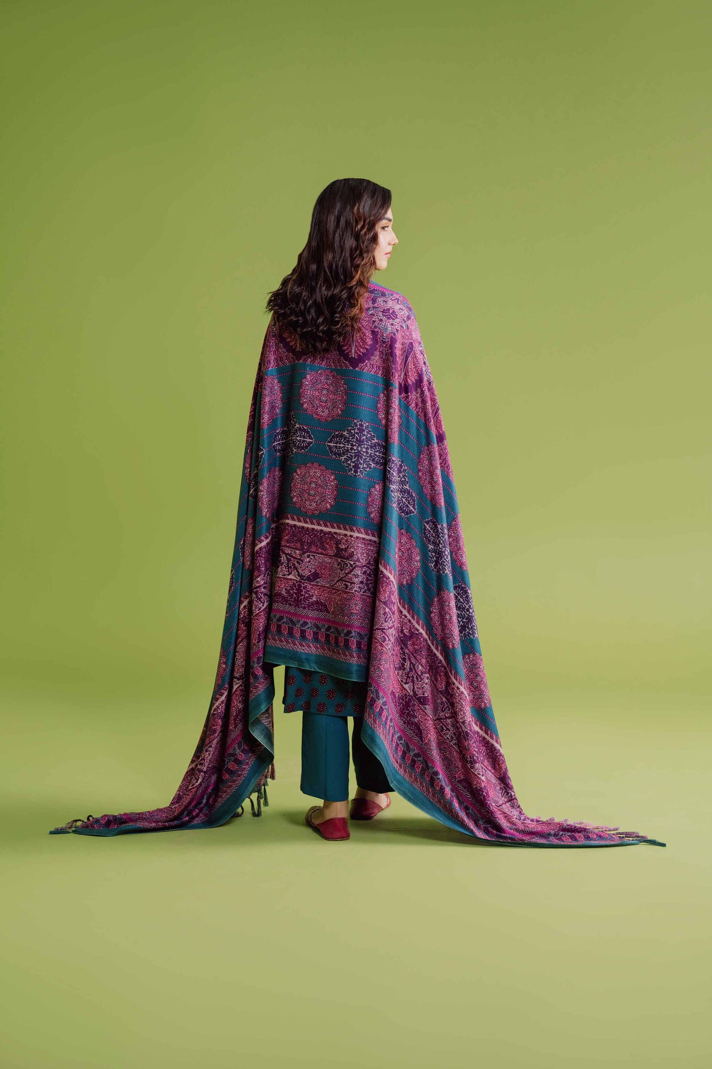 Nishat Linen - 3 Piece - Printed Loose Fabric - 42304078