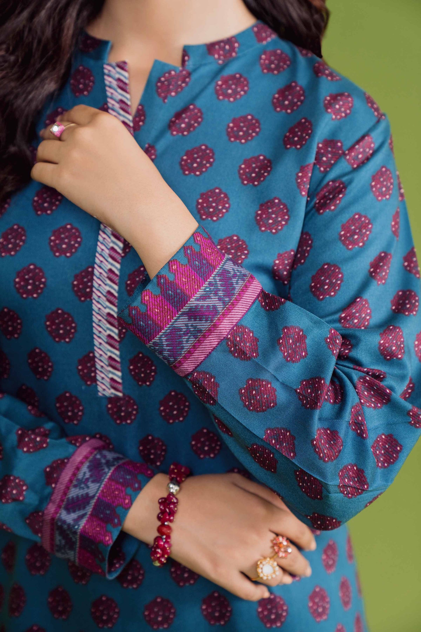 Nishat Linen - 3 Piece - Printed Loose Fabric - 42304078