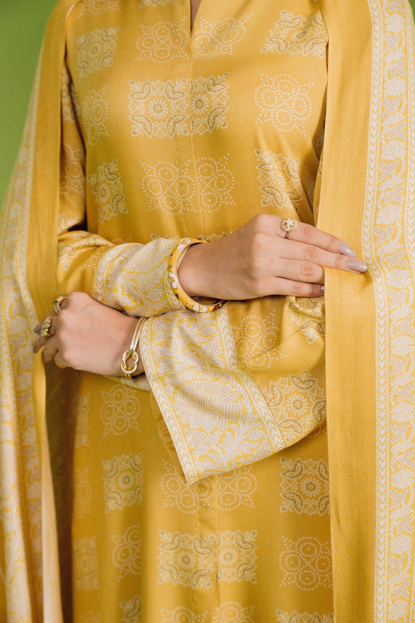 Nishat Linen - 3 Piece - Printed Loose Fabric - 42304079