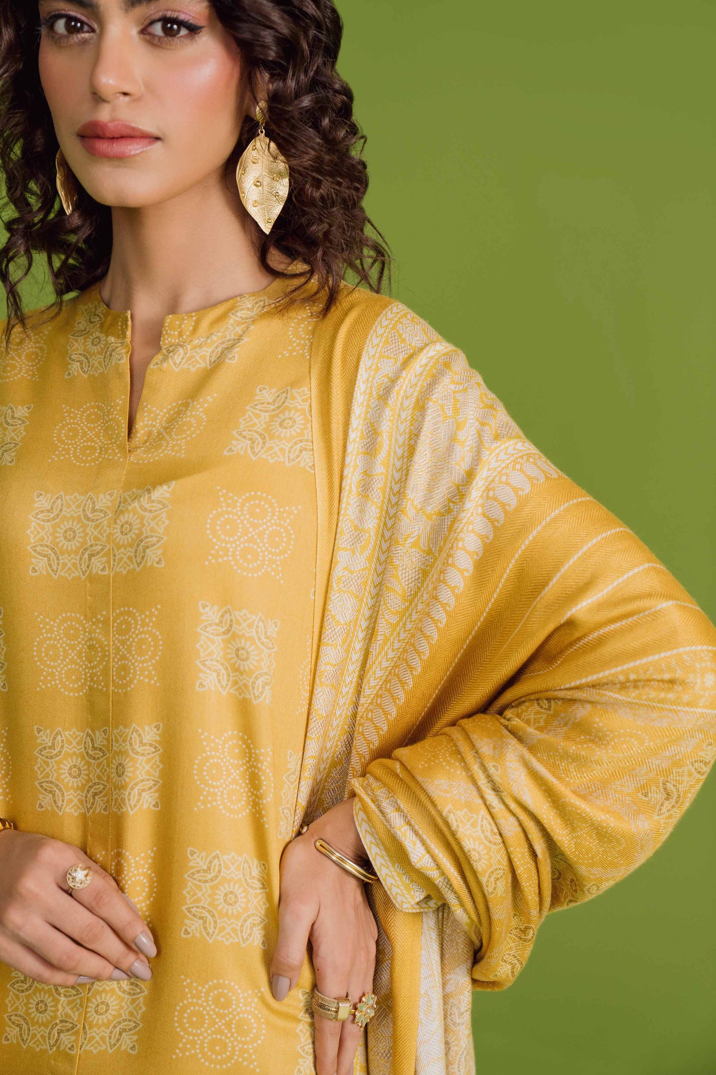 Nishat Linen - 3 Piece - Printed Loose Fabric - 42304079