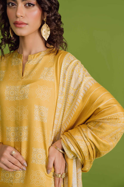Nishat Linen - 3 Piece - Printed Loose Fabric - 42304079