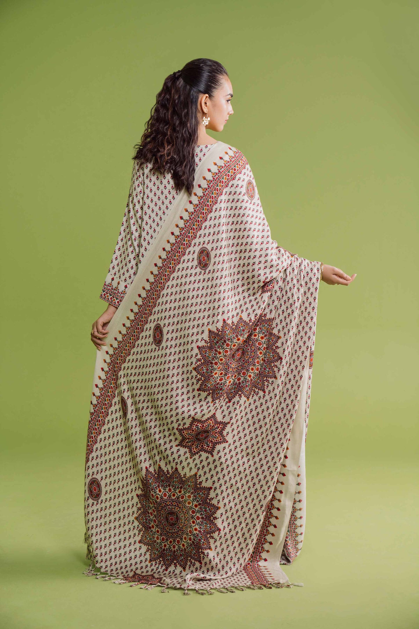 Nishat Linen - 3 Piece - Printed Loose Fabric - 42304080