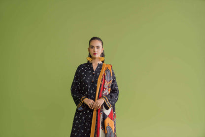 Nishat Linen - 3 Piece - Printed Loose Fabric - 42304081
