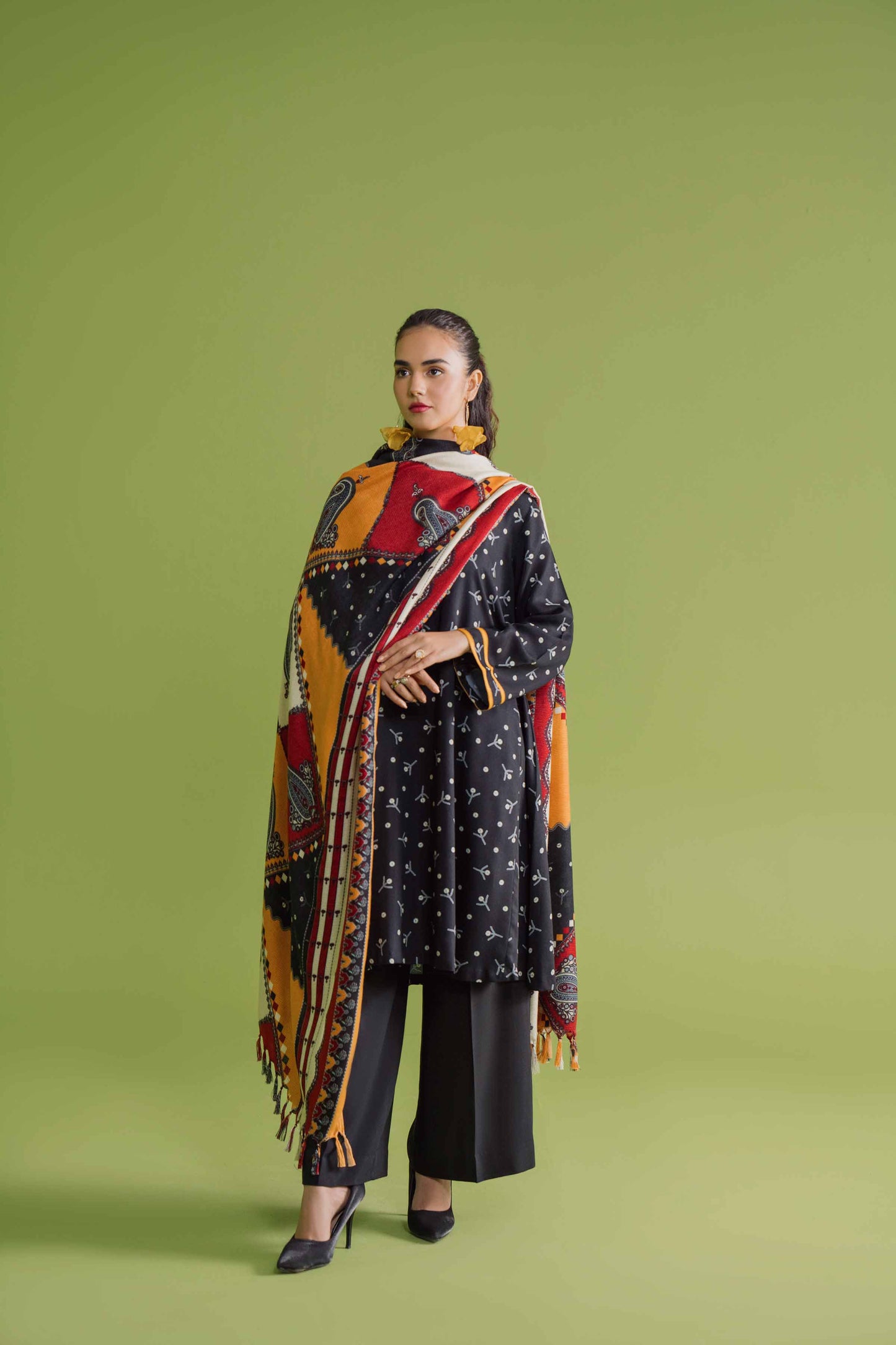 Nishat Linen - 3 Piece - Printed Loose Fabric - 42304081