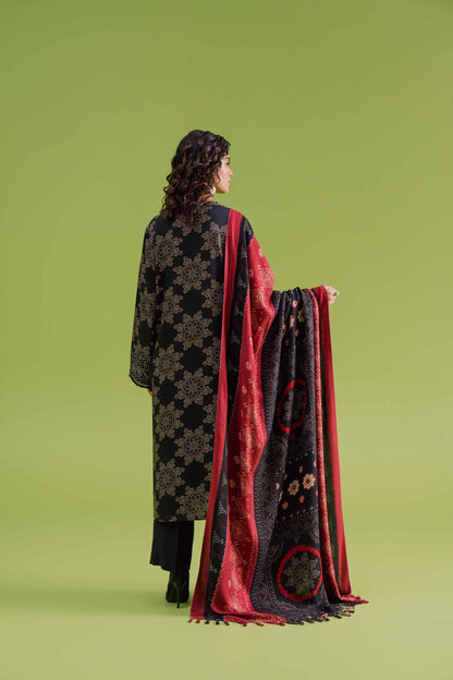 Nishat Linen - 3 Piece - Printed Loose Fabric - 42304082