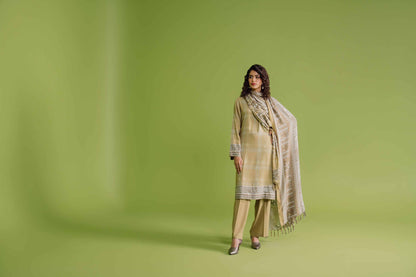 Nishat Linen - 3 Piece - Printed Loose Fabric - 42304085